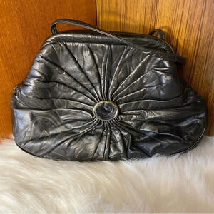 Vintage black women’s‎ crossbody purse  1980’s